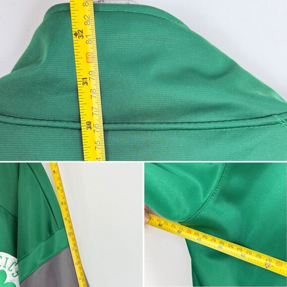 Majestic Men’s NBA Track Jacket Big & Tall 3X Full Zip Green - Picture 9 of 16